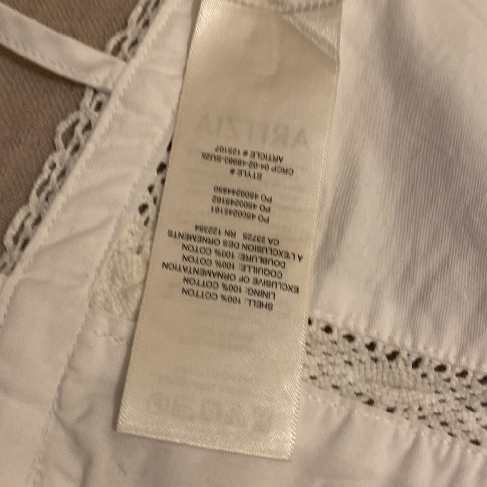 Wilfred Aritzia Winslow Poplin Halter Top White Halter Crop Top. Size S - Picture 12 of 13